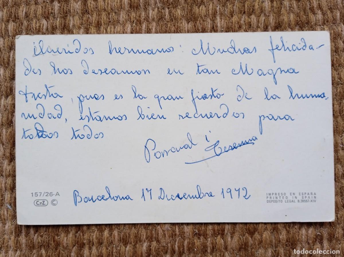 Postales: BENAGES - TARJETA DE NAVIDAD1972 - Foto 2