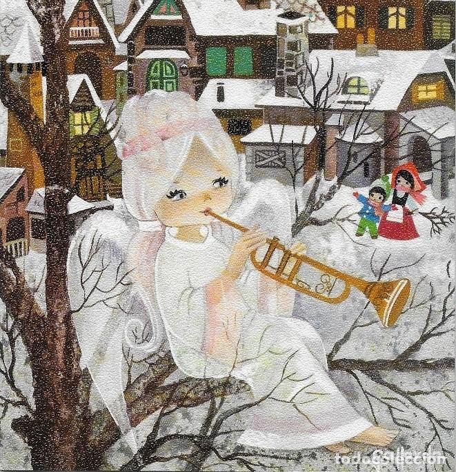 Cartes Postales: 6000N -GALLARDA-ANGEL- EUROCROMO SERIE 660.2-DIPTICA 22X11 CM-LA GRAN URBE-ACTIVIDADES INMOBILIARIAS