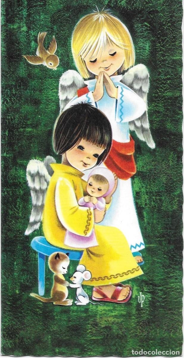 Cartes Postales: 6000N-ANGELES GUARDIANES-EDI. INTANA(KR&Uuml;GER) N&ordm; 470.31-DIPTICA, CANTOS TROQUELADOS- 20,5X9,5 CM- JP