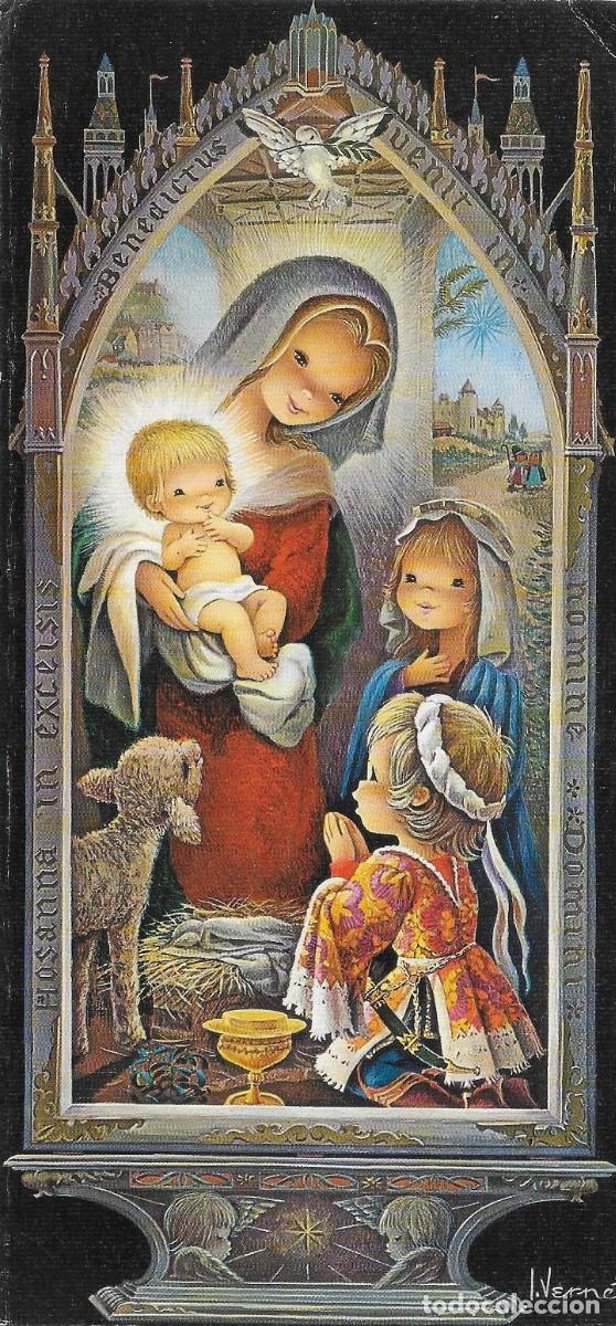 Postcards: 6000N -VERNET- EDICIONES CyZ 3905.174-C-DIPTICA, GRANDE 22X10,5 CM- DATA 1973-FELICITACI&Oacute;N JUAN PAG&Aacute;