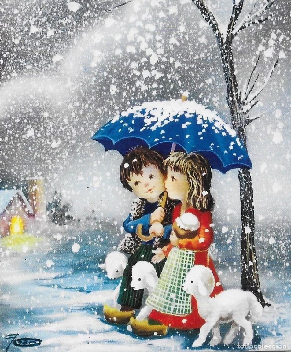 Postcards: 6023N - JOAN- EDICIONES SUBI Z-1046.1 - DIPTICA 16,5X8,5 CM- CON SU SOBRE Y BOLSA SUBI