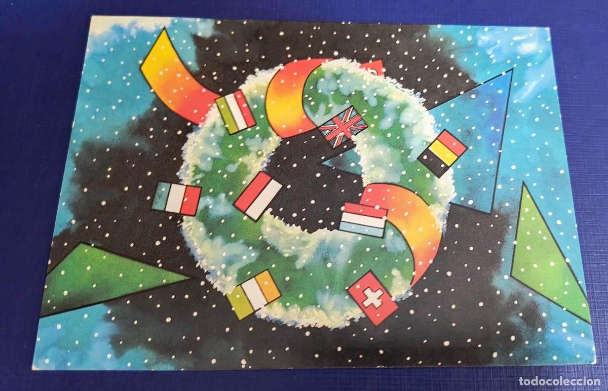 Postkarten: POSTAL DE NAVIDAD DE ADORNO Y BANDERAS - UNICEF