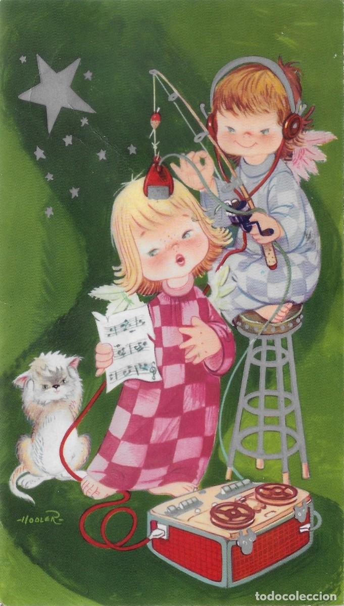 Postcards: 6080N - HODLER- EL DIAL, EXCLUSIVO DE NAVIDAD EDICIONES JBR 386- DIPTICA 18,5X10,5 CM - DATA 1961