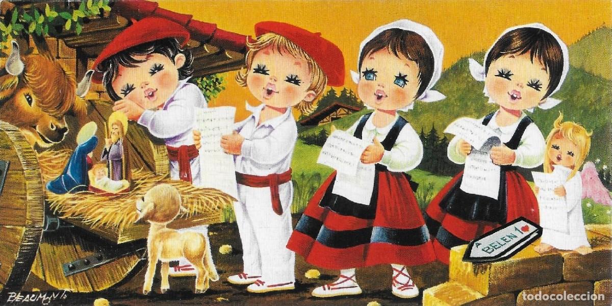 Postcards: 6095N -BEAUMONT-MEDIO PUEBLO EN EL BEL&Eacute;N- EDICIONES FHER C-15.73-DIPTICA 16X8 CM - IMPRESA EN 1973