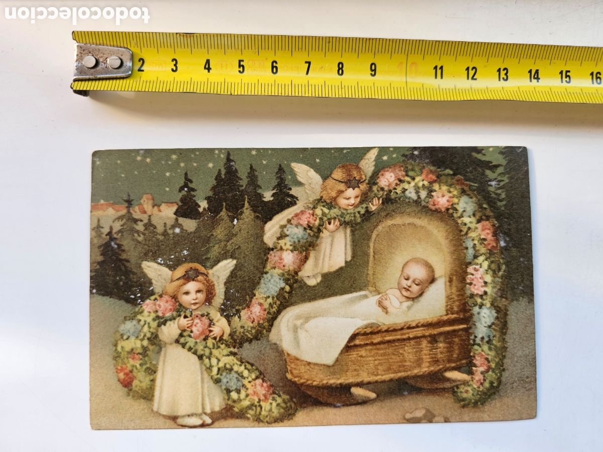 Postales: Postal de Navidad, Francisco Daus&agrave; 1935 - Foto 2