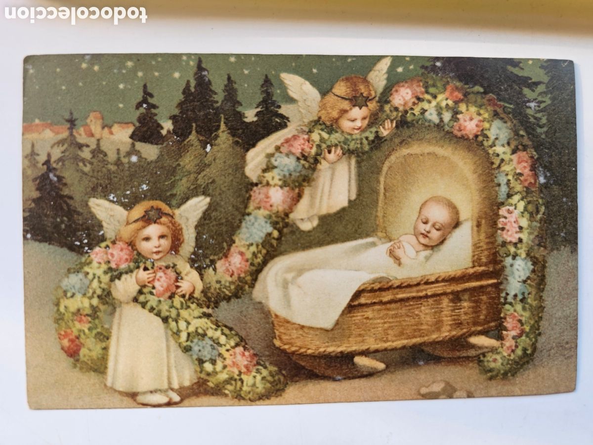 Postales: Postal de Navidad, Francisco Daus&agrave; 1935 - Foto 1