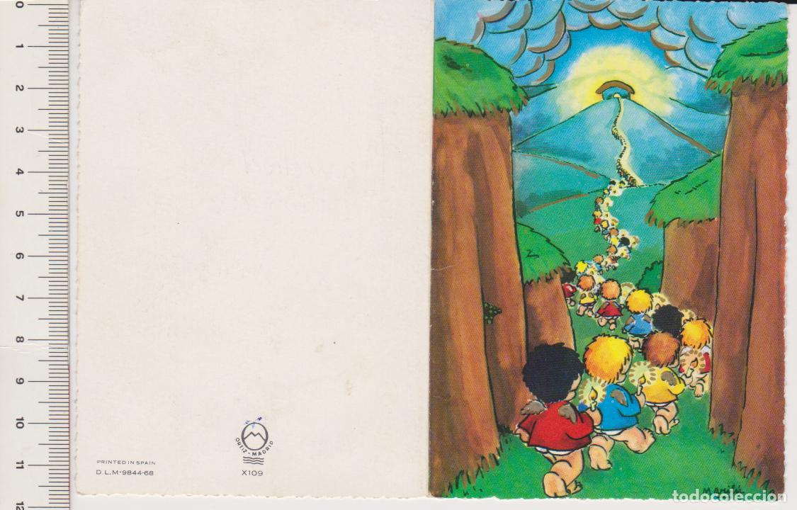 Postales: Tarjeta felicitaci&oacute;n navide&ntilde;a ORTIZ. MARIL&Uacute;. Escrita en reverso