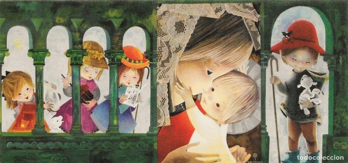 Postais: 0923 - SALMONS - EDICIONES SABADELL SERIE AVET 3014 - DIPTICA 16,7X8 CM - DATA 1964