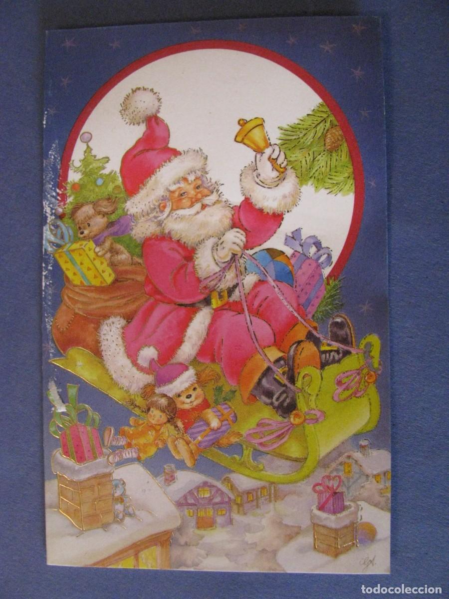 Postais: POSTAL DIPTICA DE NAVIDAD DE ED. GOLDEN 72. 13,5X8,5 CM. SIN ESCRIBIR. DESPERFECTOS.