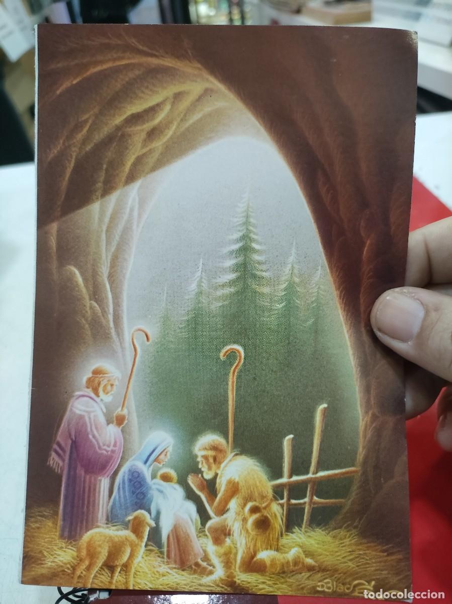 Postkarten: Felicitaci&oacute;n Navide&ntilde;a recortada la parte posterior y doblada