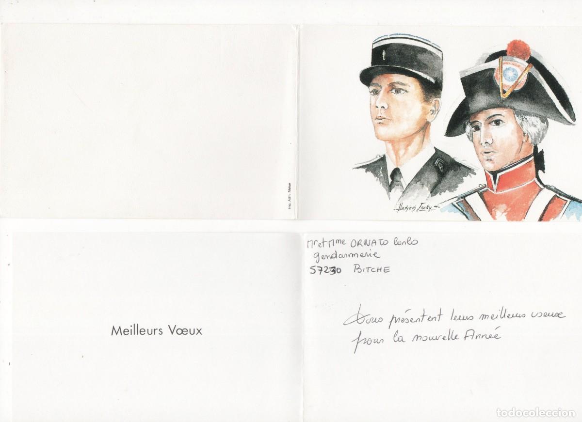Postais: Felicitaci&oacute;n navide&ntilde;a de la Gendarmer&iacute;a de Bitche, Francia-