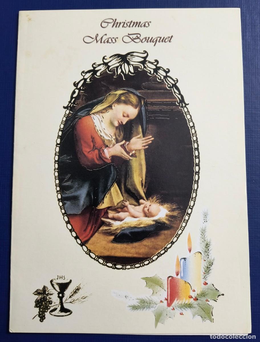 Postales: POSTAL DE NAVIDAD DE LA VIRGEN CON EL NI&Ntilde;O - Foto 1