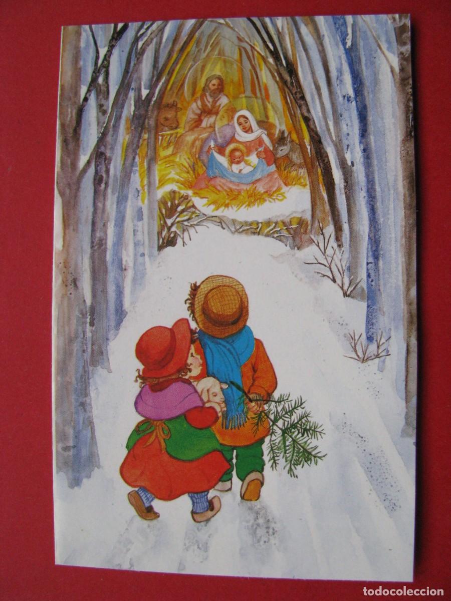 Postkarten: POSTAL DIPTICA DE NAVIDAD. IL? EDICROMO 6190/2. 13,5X8,5 CM. SIN ESCRIBIR. ARRUGAS.