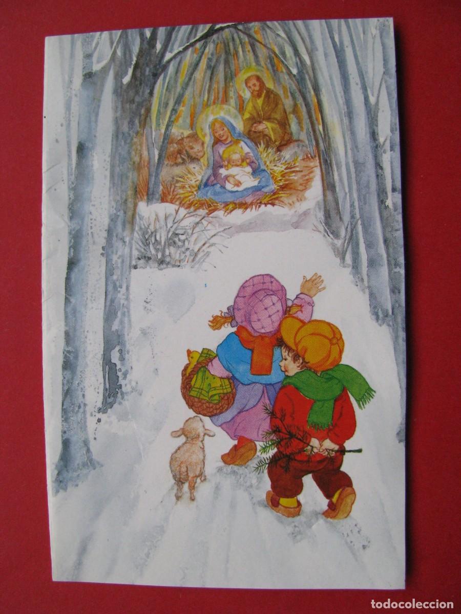 Postkarten: POSTAL DIPTICA DE NAVIDAD. IL? EDICROMO 6190/1. 13,5X8,5 CM. SIN ESCRIBIR. ARRUGAS.