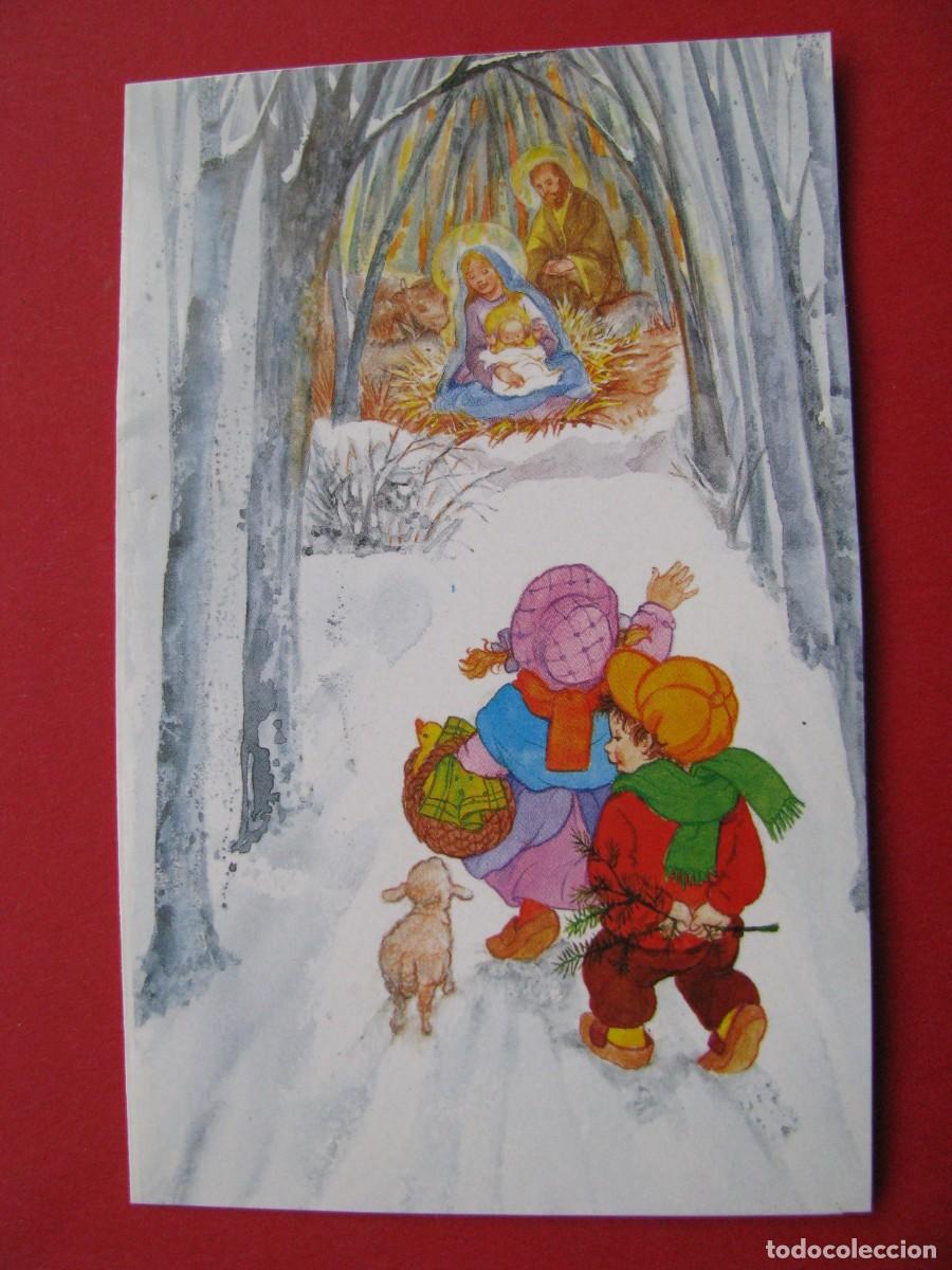 Postkarten: POSTAL DIPTICA DE NAVIDAD. IL? EDICROMO 6190/1. 13,5X8,5 CM. SIN ESCRIBIR. ARRUGAS.