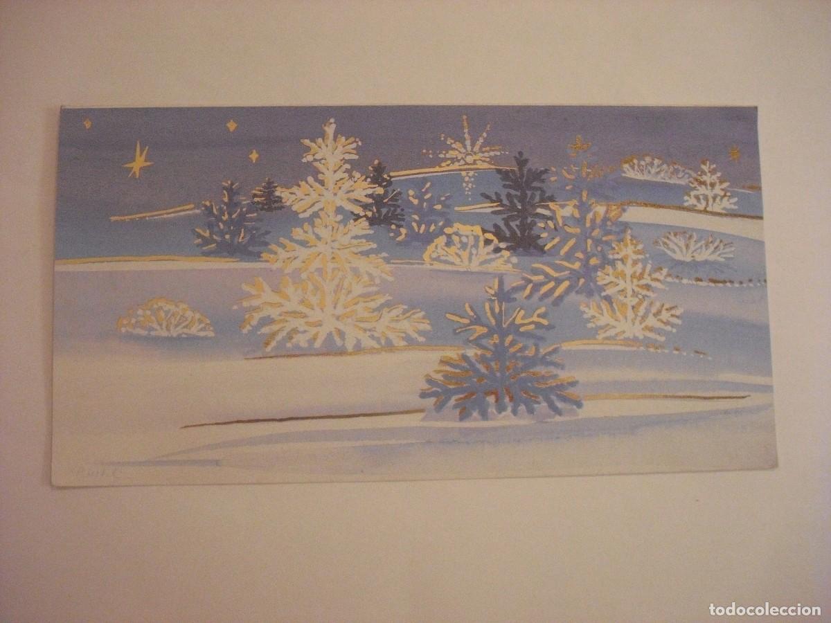 Postales: BONITA POSTAL DE NAVIDAD DOBLE ESCRITA - Foto 1