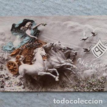 Cartes Postales: Felicitaci&oacute;n Antigua del A&ntilde;o Nuevo de 1911.