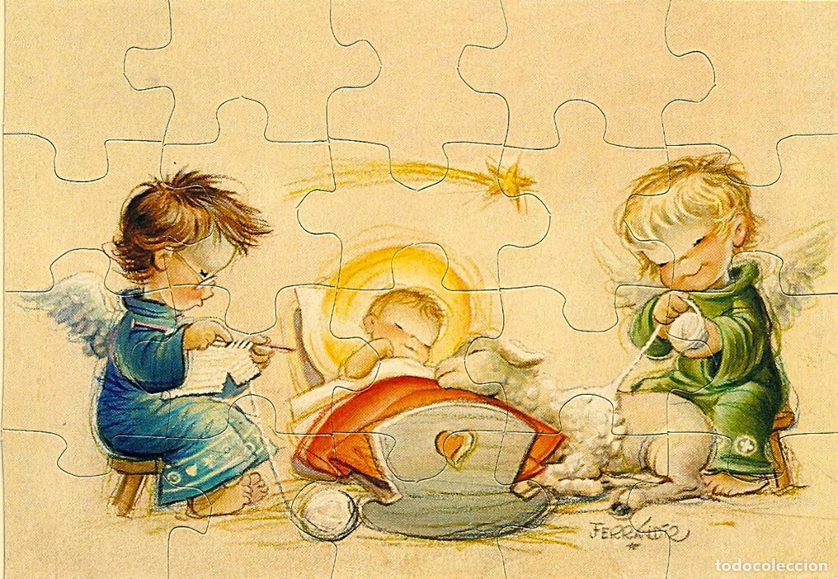 Postales: 7363A -FERR&Aacute;NDIZ ANTIGUO CHRISTMA CARD PUZZLE - 17,5X12,2 CM - CON SOBRE -SIN SE&Ntilde;ALES DE USO