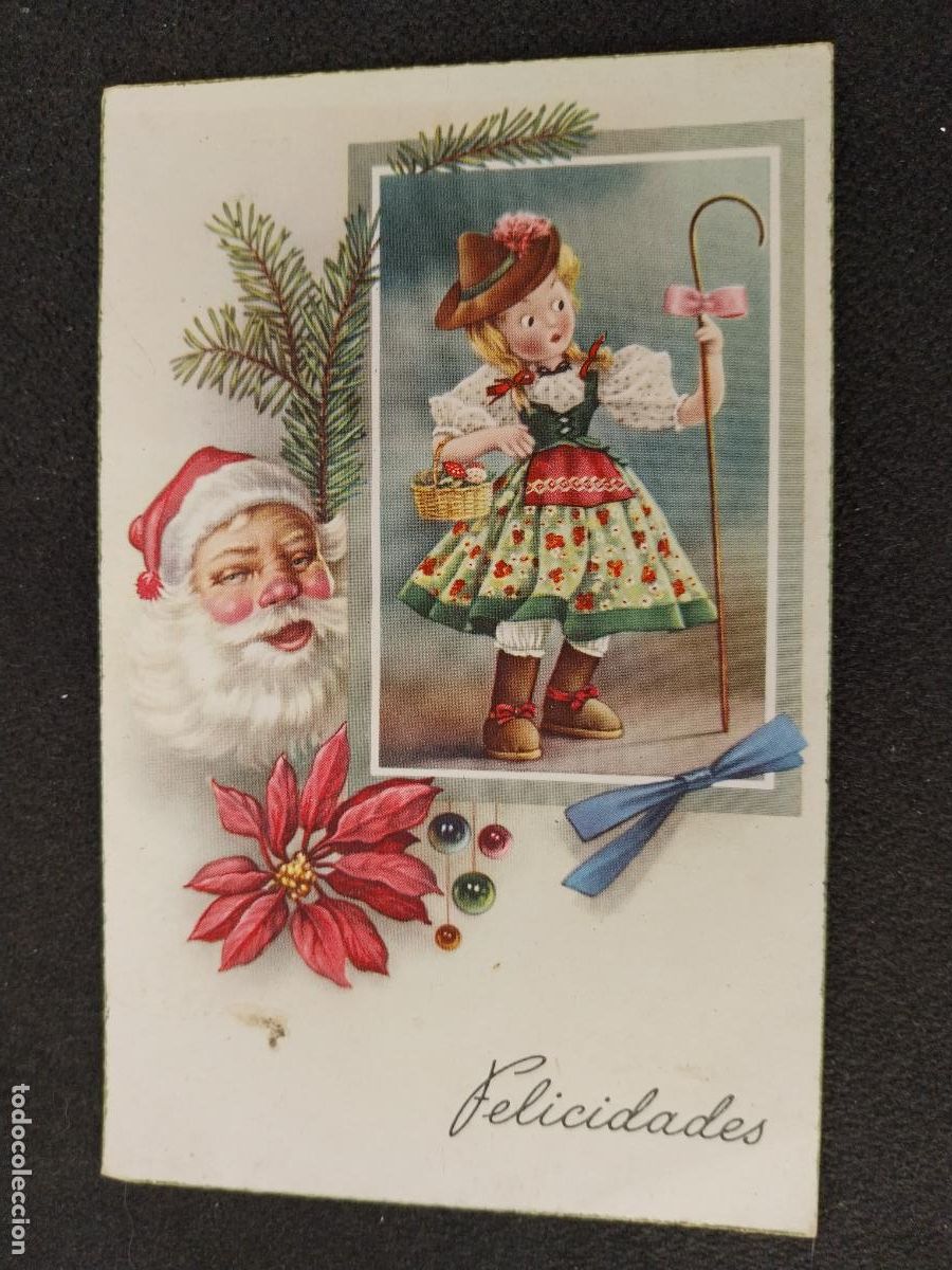 Postkarten: NAVIDAD 1952 FELICITACION TARJETA ILUSTRACION PASTORCILLA ESCRITA ED CYZ 527