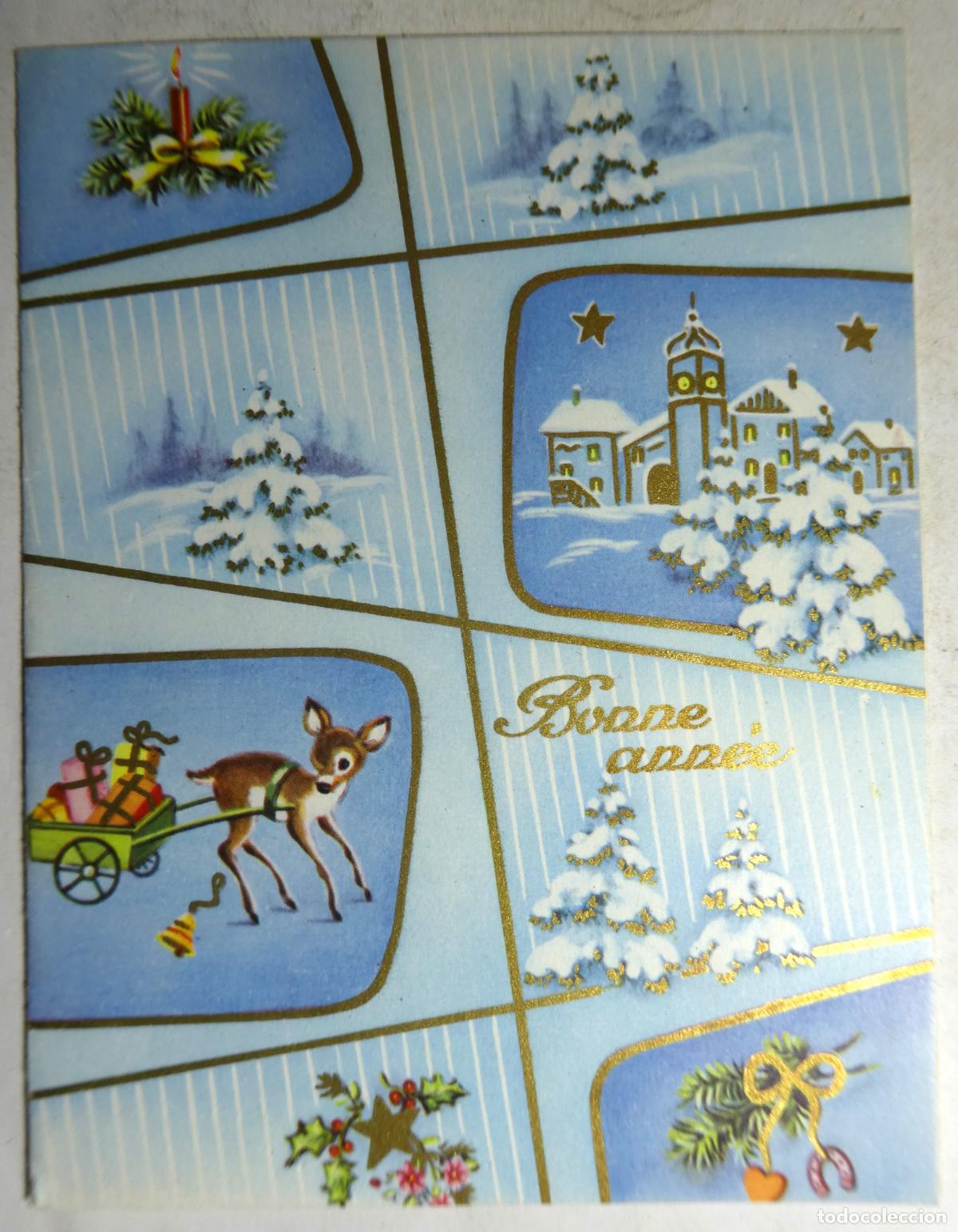 Postales: Postal doble de Navidad, escrita - Foto 1