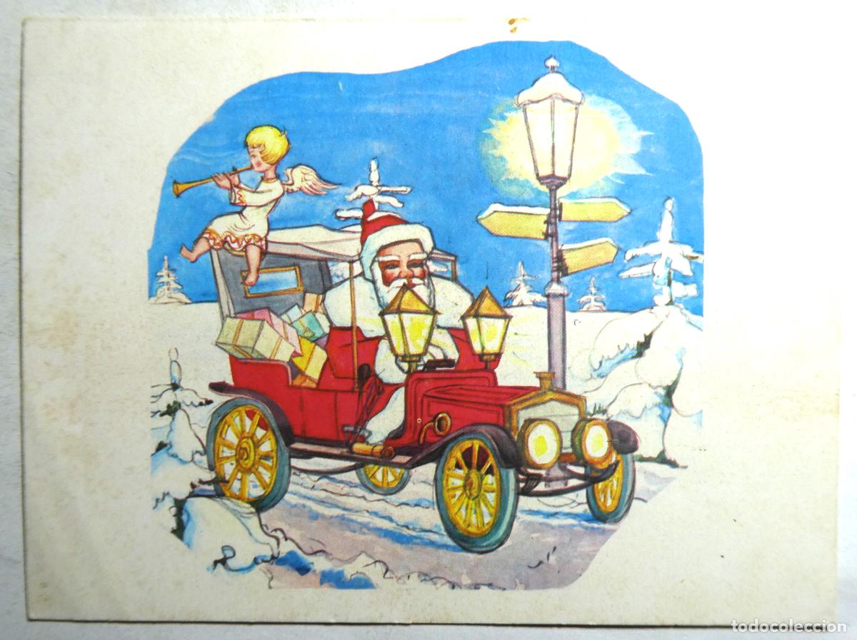 Postales: Postal de Navidad doble, escrita 1967 - Foto 1