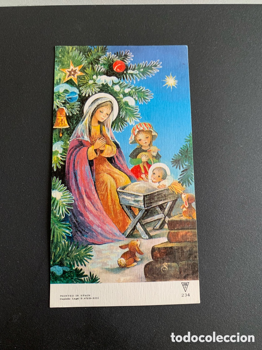 Postales: Postal Navidad. Sencilla. Usada. 12x6 cm - Foto 1