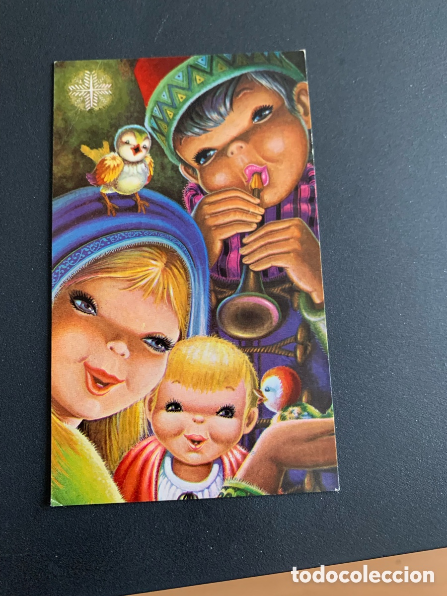 Postales: Postal Navidad. Sencilla. Usada. 10x6 cm - Foto 1