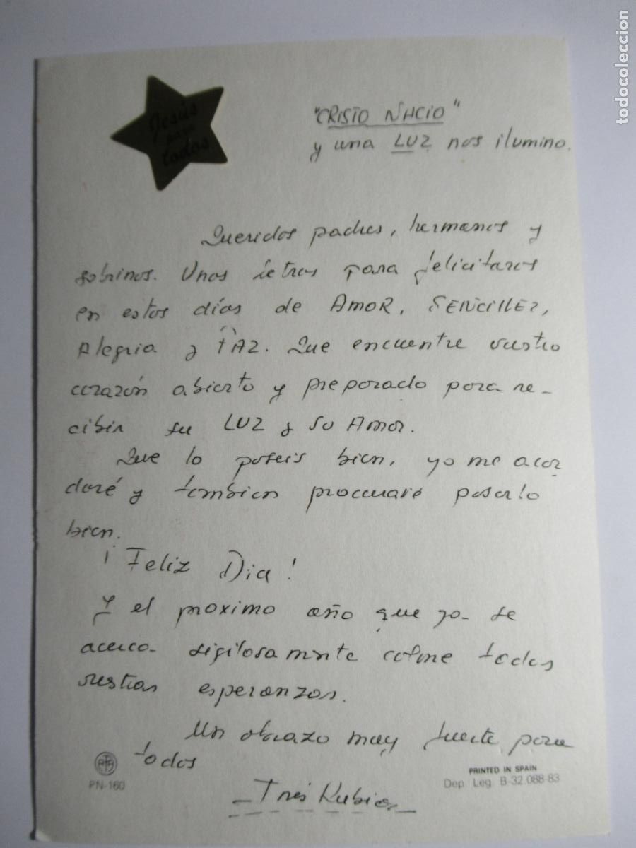 Postales: Postal Navidad nacimiento - Foto 2