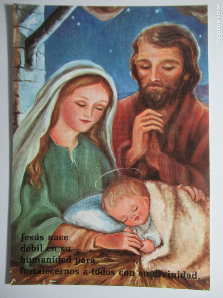 Postales: Postal Navidad nacimiento - Foto 1