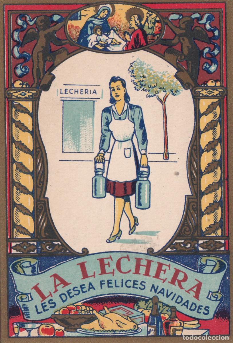 Postales: POSTAL AGUINALDO DE NAVIDAD.- LA LECHERA. - Foto 1
