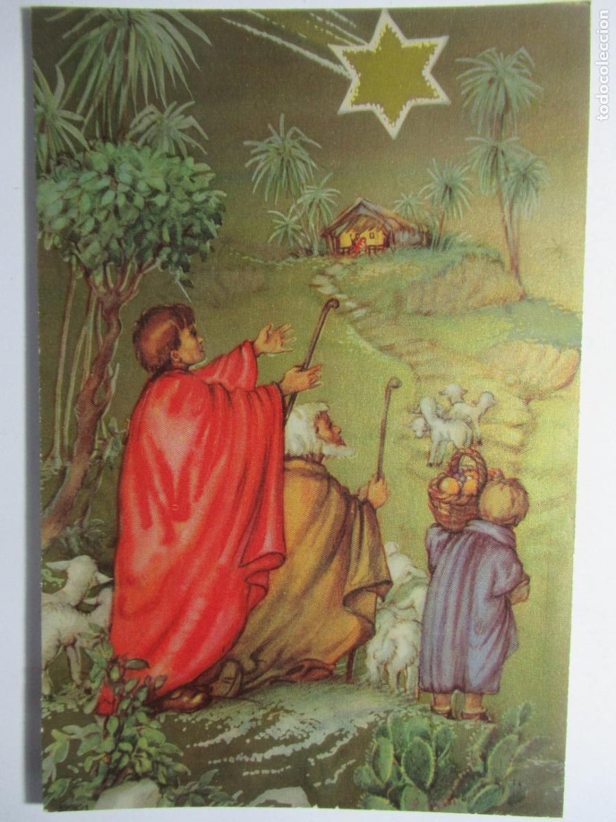 Postales: Postal Navidad con texto en reverso - Foto 1