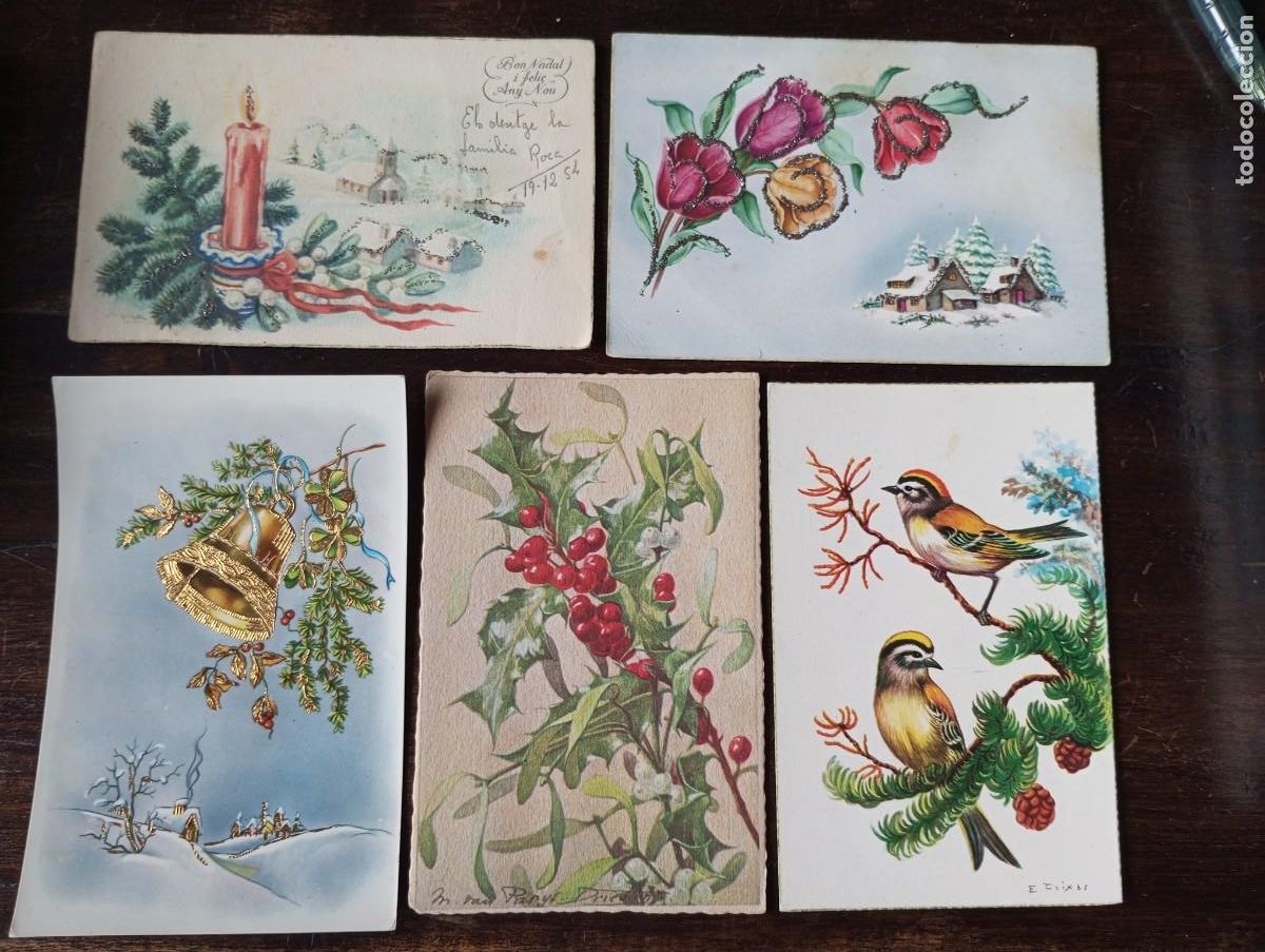 Postales: CINCO POSTALES CON TEM&Aacute;TICA NAVIDAD - Foto 1