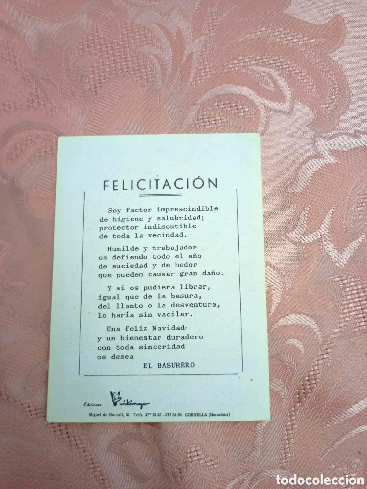 Postales: Felicitaci&oacute;n Navide&ntilde;a del basurero. - Foto 2