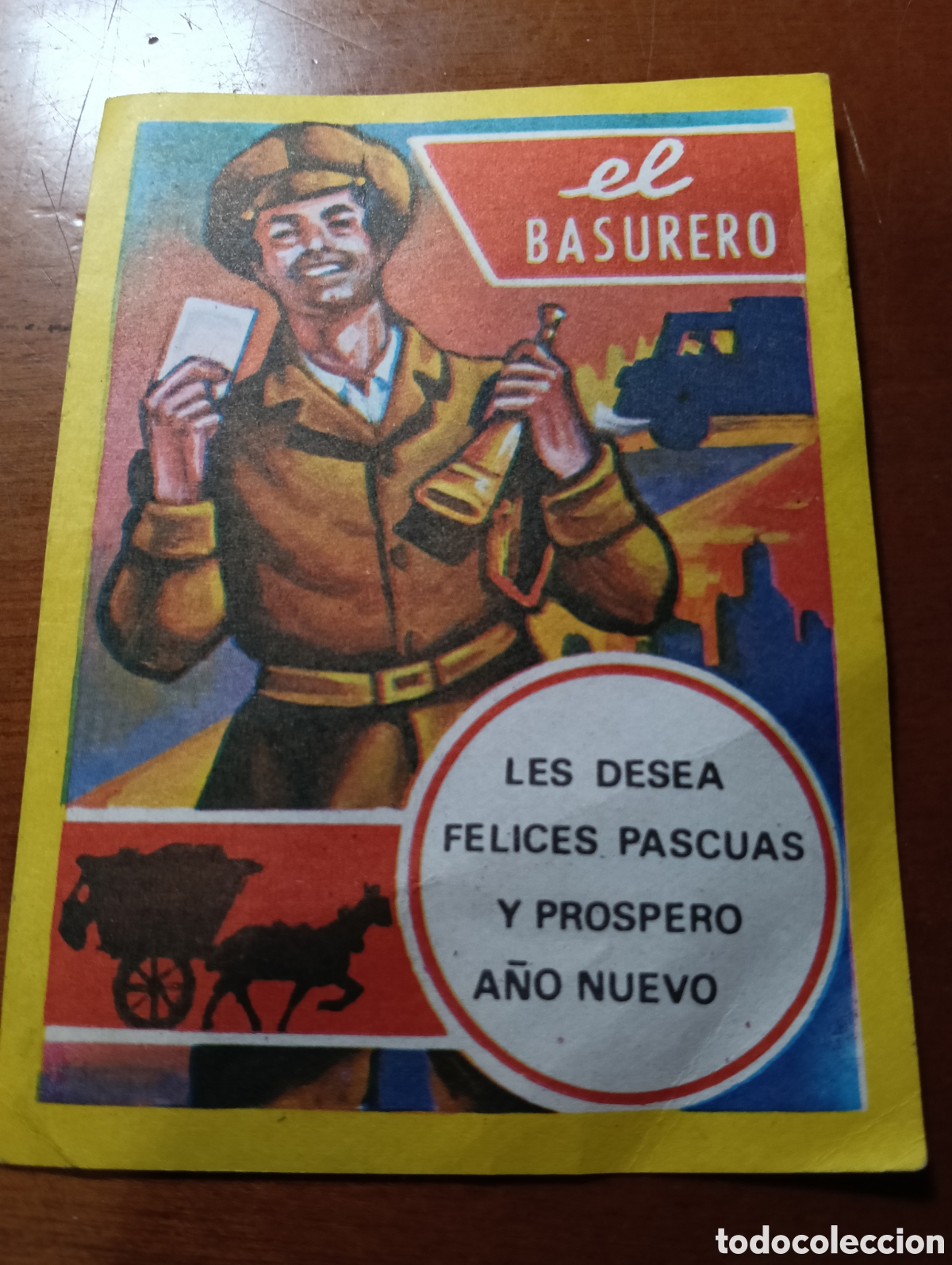 Postales: FELICITACION DE NAVIDAD /EL BASURERO / EDICIONES MORAGON - Foto 1