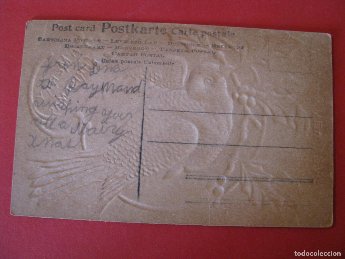 Postales: ANTIGUA POSTAL DE NAVIDAD. CON RELIEVE. - Foto 2