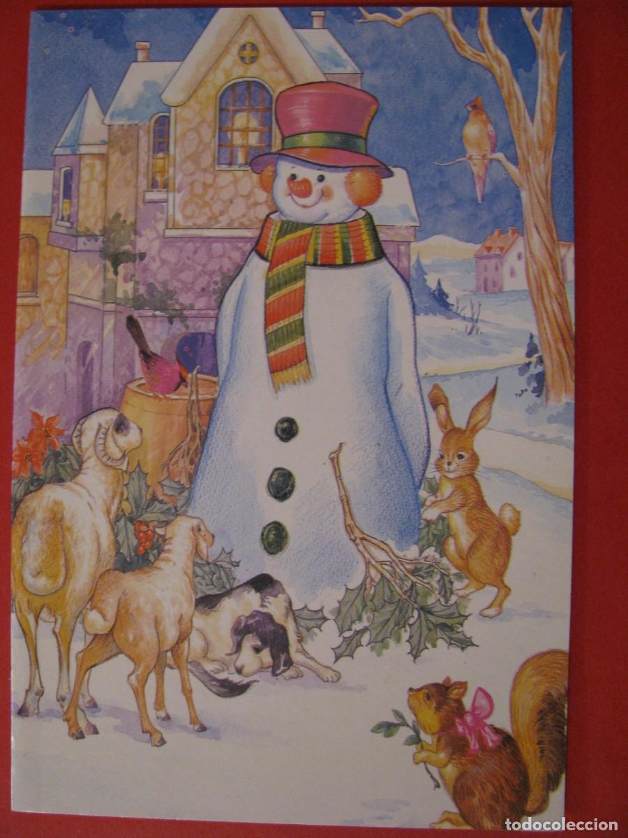Postales: POSTAL DIPTICA DE NAVIDAD. SIN DATOS. 16X11 CM - Foto 1