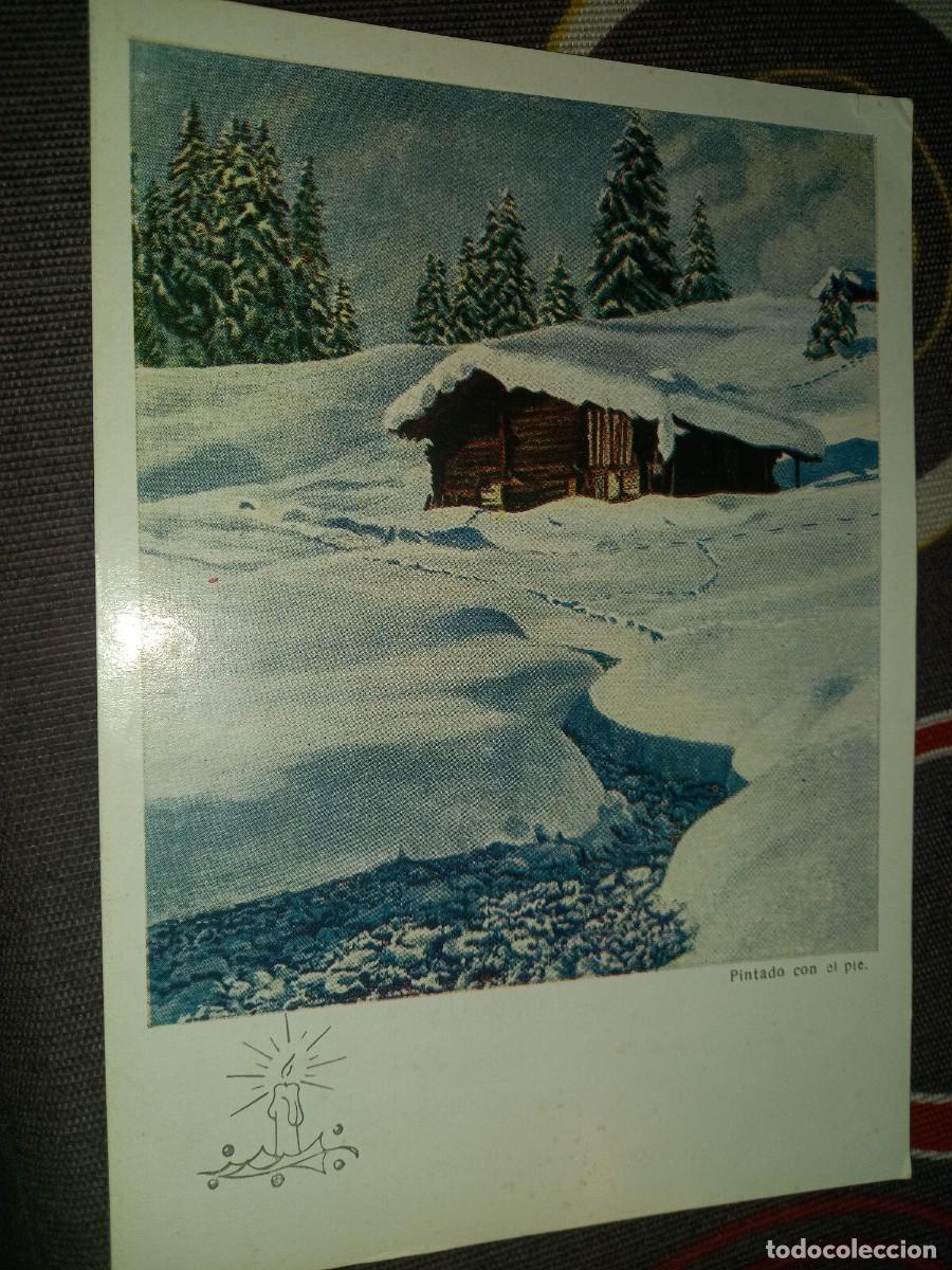 Postales: N&ordm; 52236 POSTAL PINTADA CON EL PIE ALBERGUE - Foto 1