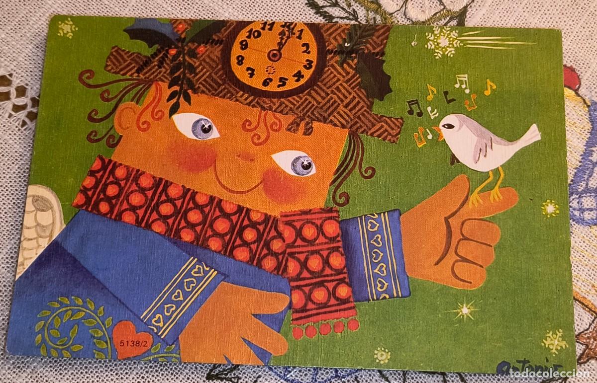 Postales: POSTAL NAVIDAD | NI&Ntilde;O CON PAJARITO - Foto 1