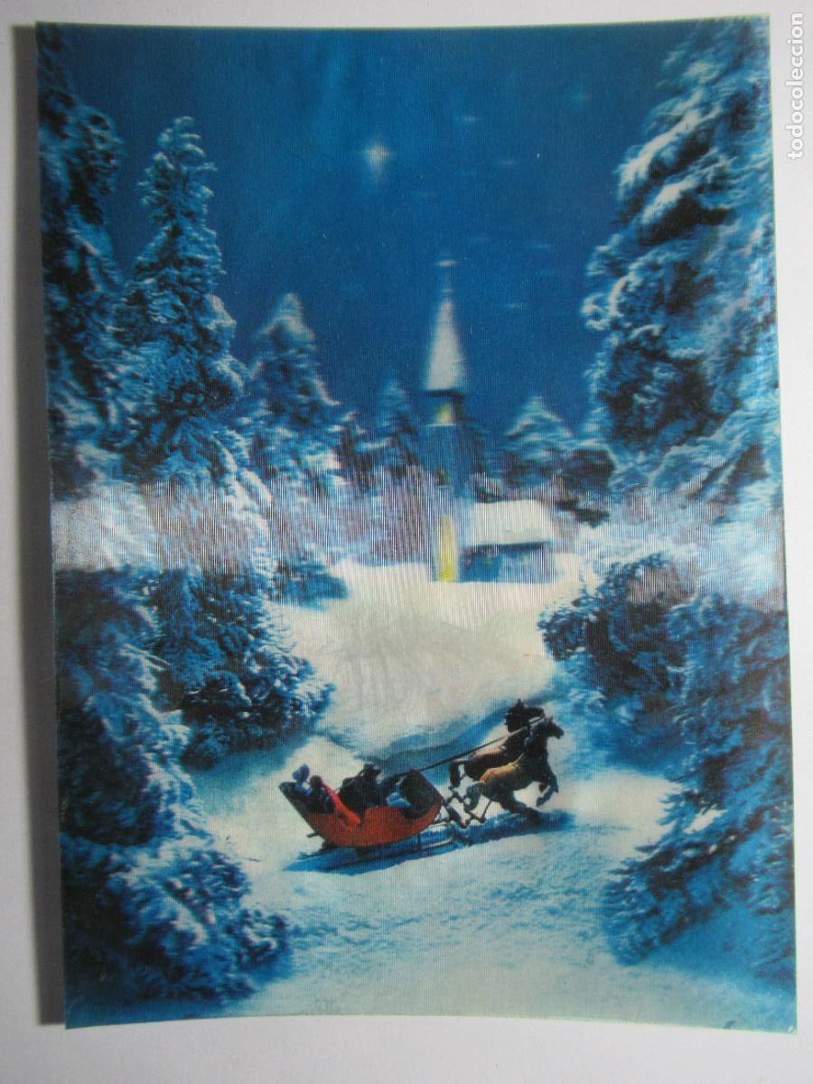 Postales: Postal de Navidad - Reverso pintado - Foto 1
