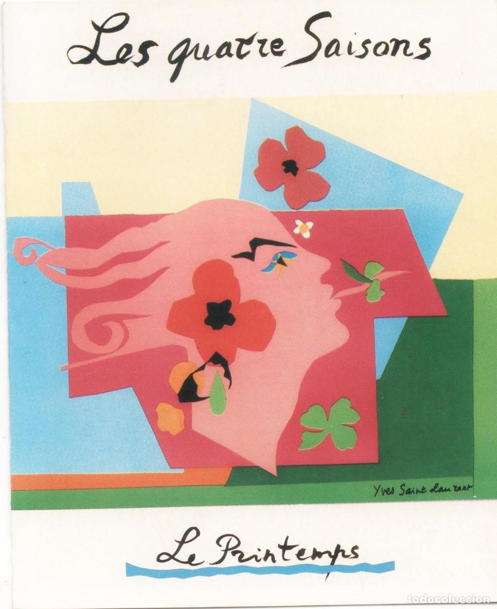 Postales: Felicitaci&oacute;n Francesa--D&iacute;ptico--escrita- - Foto 1