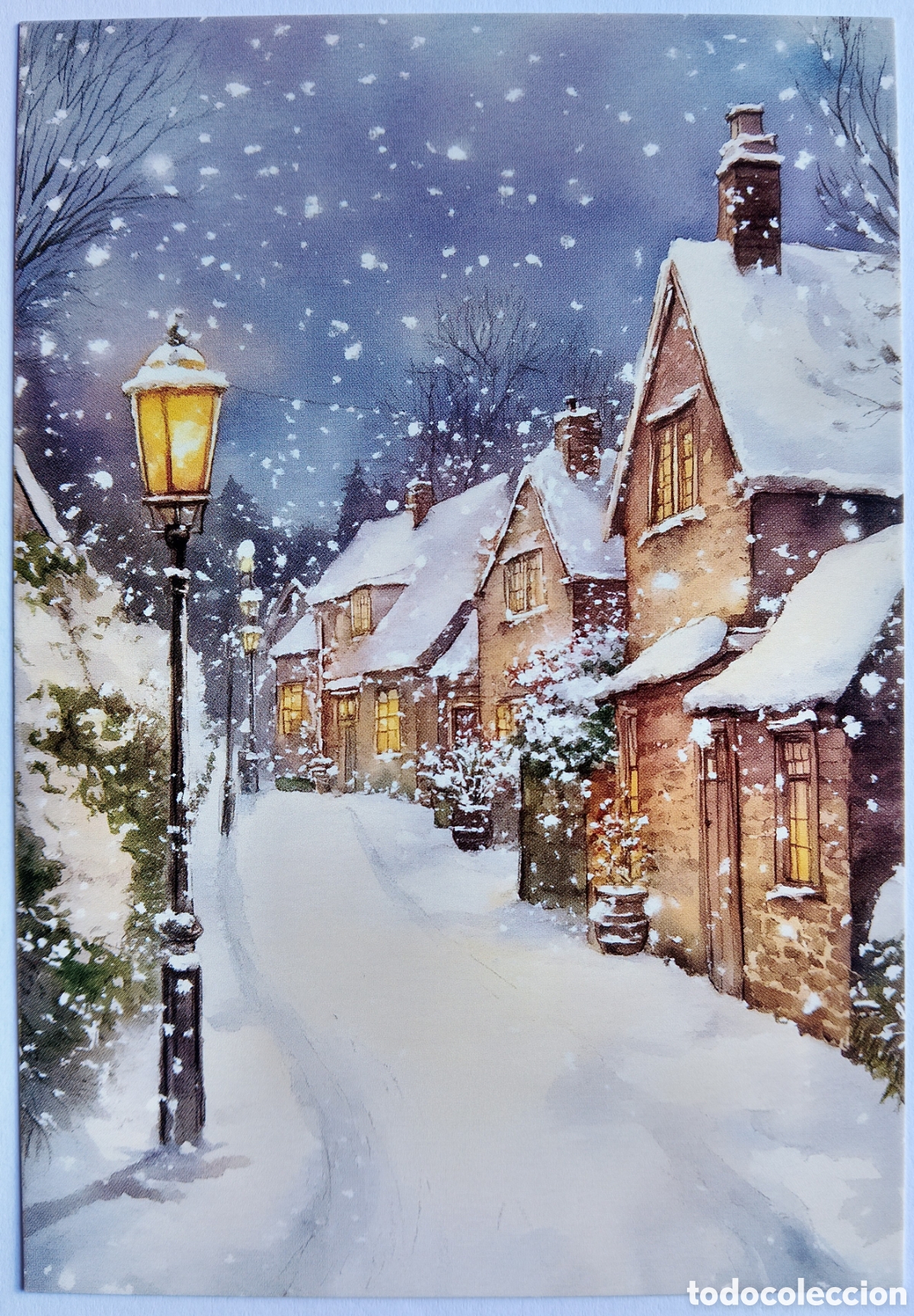 Postales: POSTAL NAVIDAD - PAISAJE NEVADO - ESTILO ANTIGUO