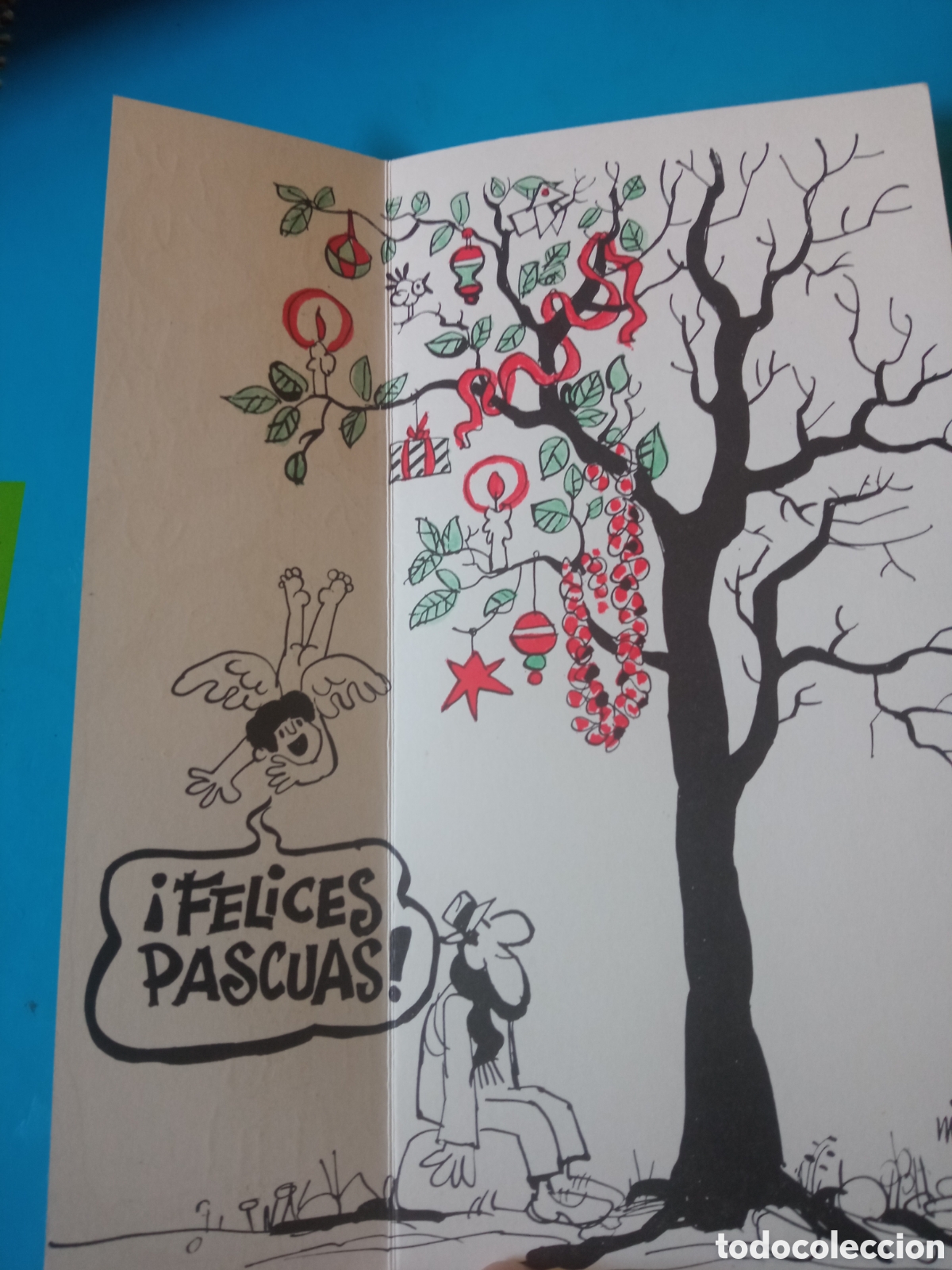 Postales: Tarjeta de Navidad de 1971 de Mingote - Foto 2