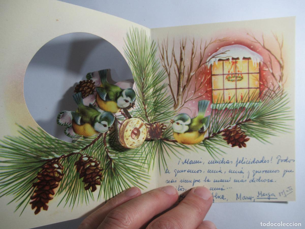 Postales: Postal troquelada desplegable - Navidad - Escrita - Foto 2