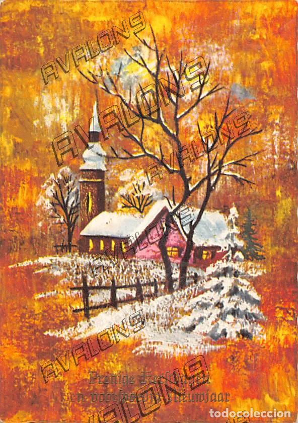 Postais: Postal de Navidad Holandesa de 1968 - Circulada con sello