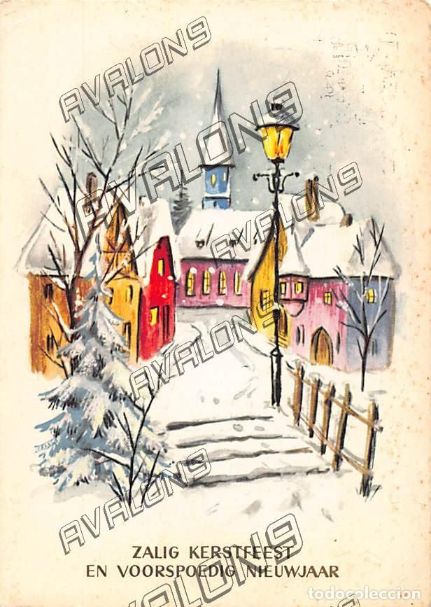 Postais: Postal Holandesa de Navidad 1968 - Circulada con sello