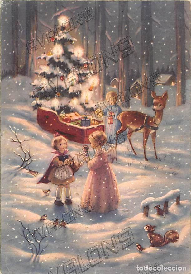 Postais: Posta de Navidad Espa&ntilde;ola de 1956 - Escrita