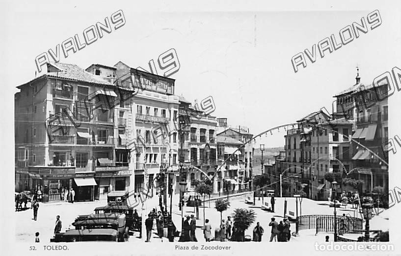 Postkarten: Postal de la Plaza de Zocodover en Toledo, a&ntilde;os 40 - Como nueva sin circular
