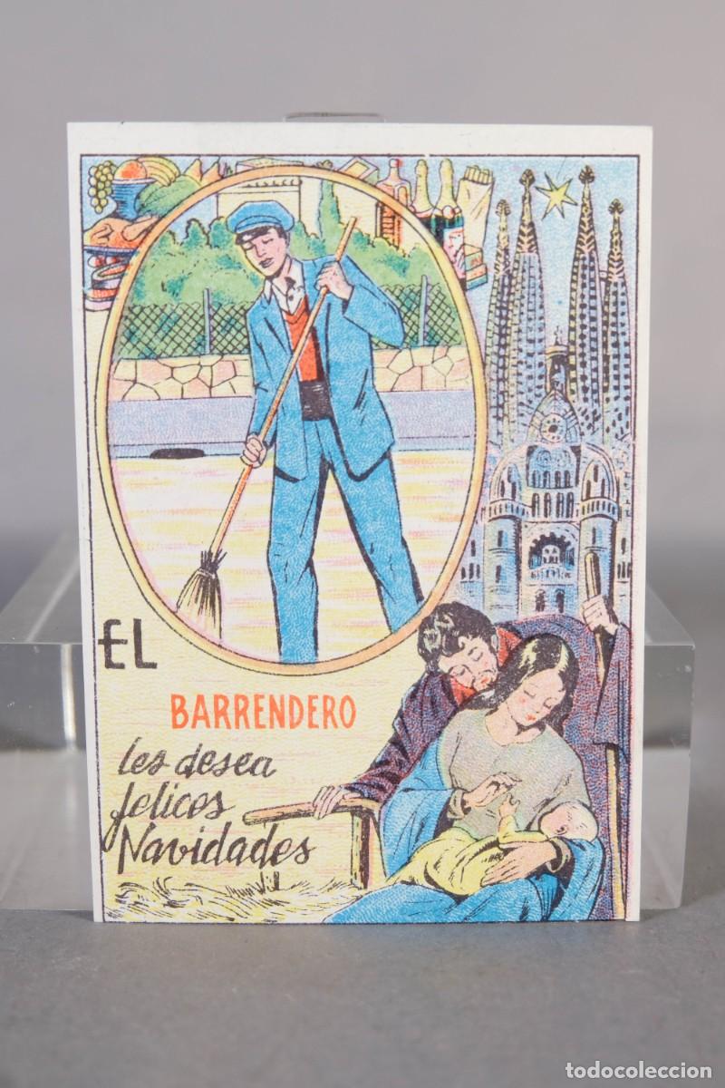 Postales: FELICITACI&Oacute;N DE NAVIDAD - EL BARRENDERO 1963 - Foto 1