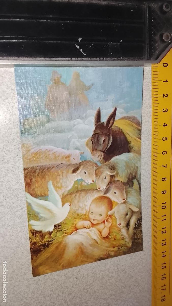 Postales: ANTIGUA felicitacion de navidad navide&ntilde;a original.