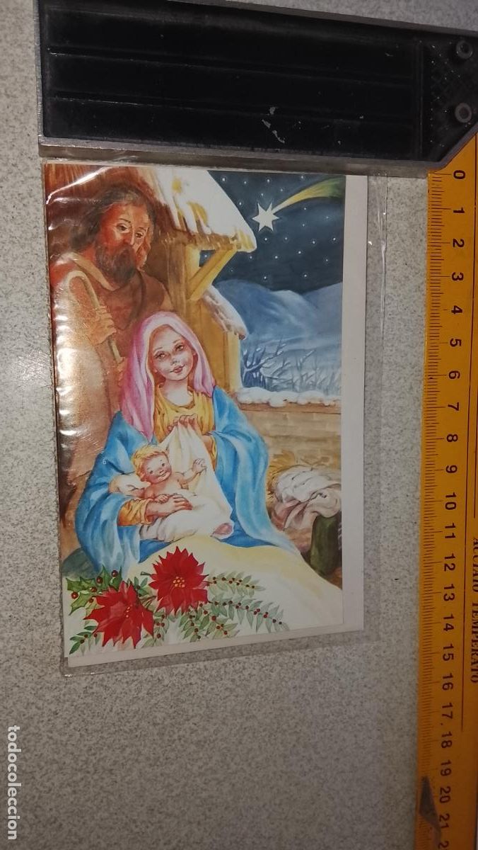 Postales: ANTIGUA felicitacion de navidad navide&ntilde;a original.